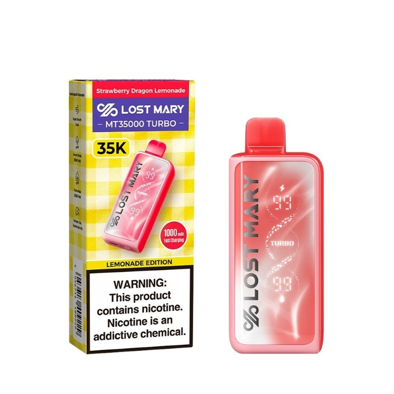 Lost Mary MT35000 Turbo Lemonade Edition Disposable Vape (18ml, 5%)