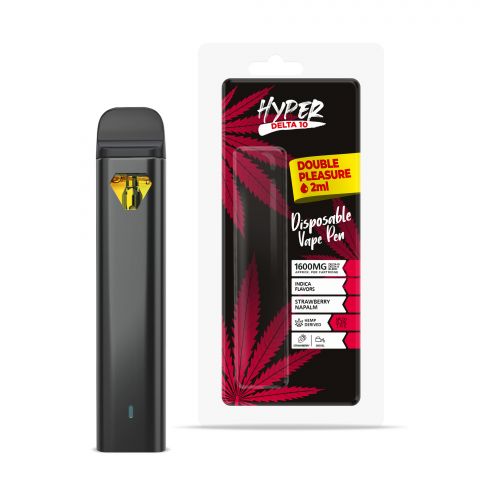 Strawberry Napalm THC Vape - Delta 10 Disposable Hyper 1600mg Best Price