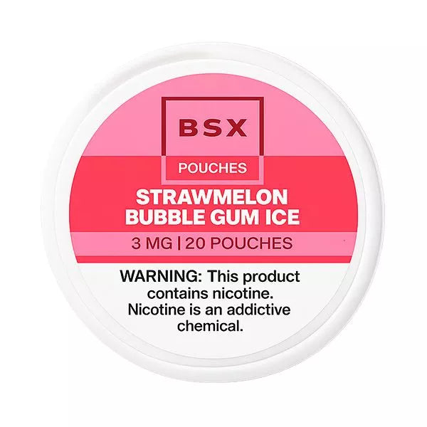 Strawmelon Bubble Gum Ice BSX Nicotine Pouches