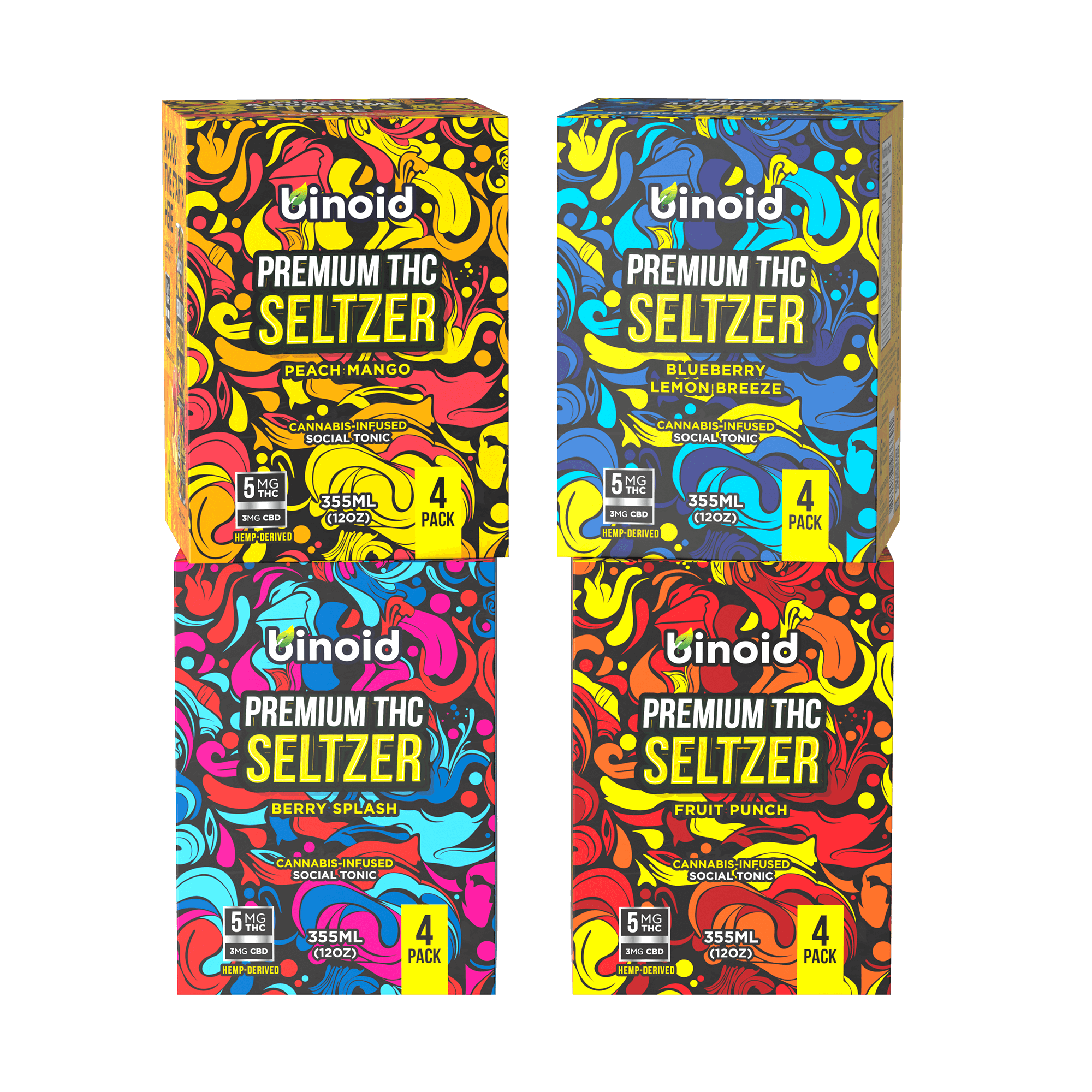 Binoid THC Seltzer – Good Vibes Bundle