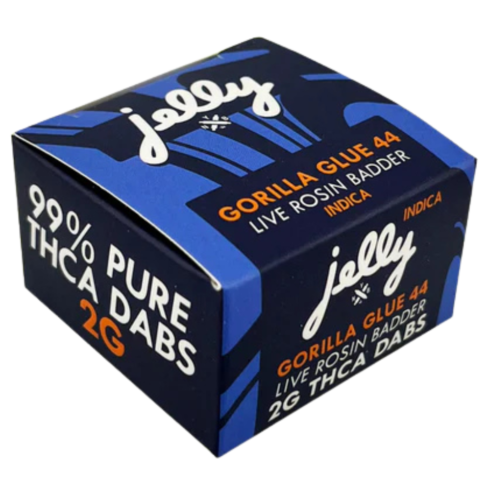 Jelly | Gorilla Glue 44 THCA Dabs | Live Rosin – 2g