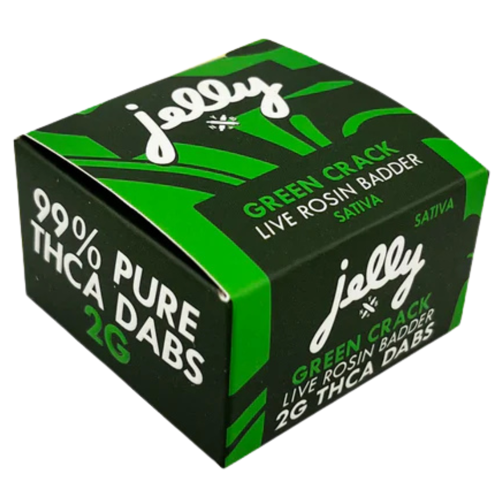 Jelly | Green Crack THCA Dabs | Live Rosin – 2g