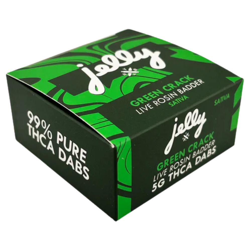 Jelly | Green Crack THCA Dabs | Live Rosin – 5g