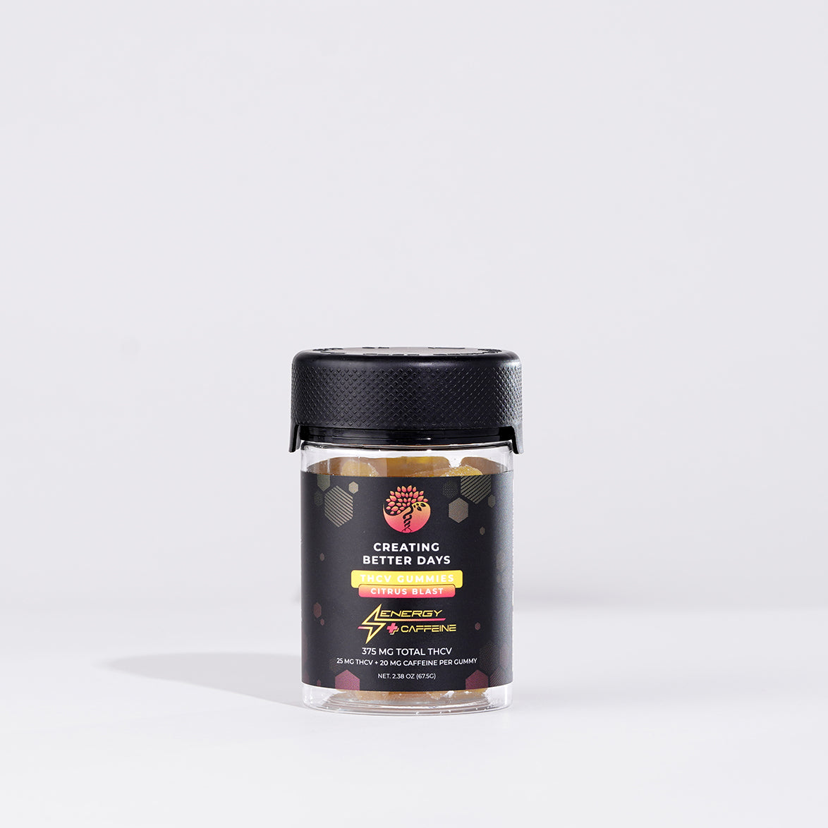 Citrus Blast Energy + Caffeine THCV Gummies 375MG