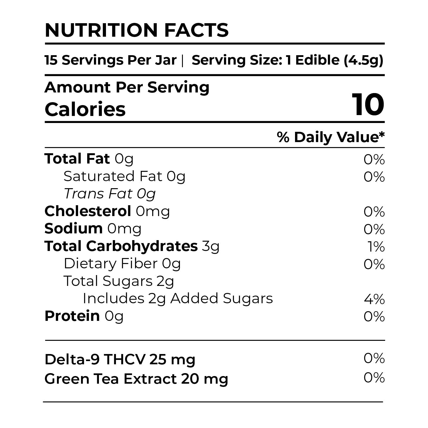 Citrus Blast Energy + Caffeine THCV Gummies 375MG