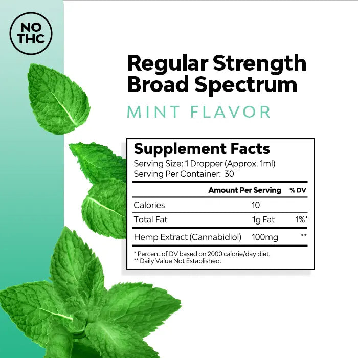 Mint Regular Strength CBD Tincture