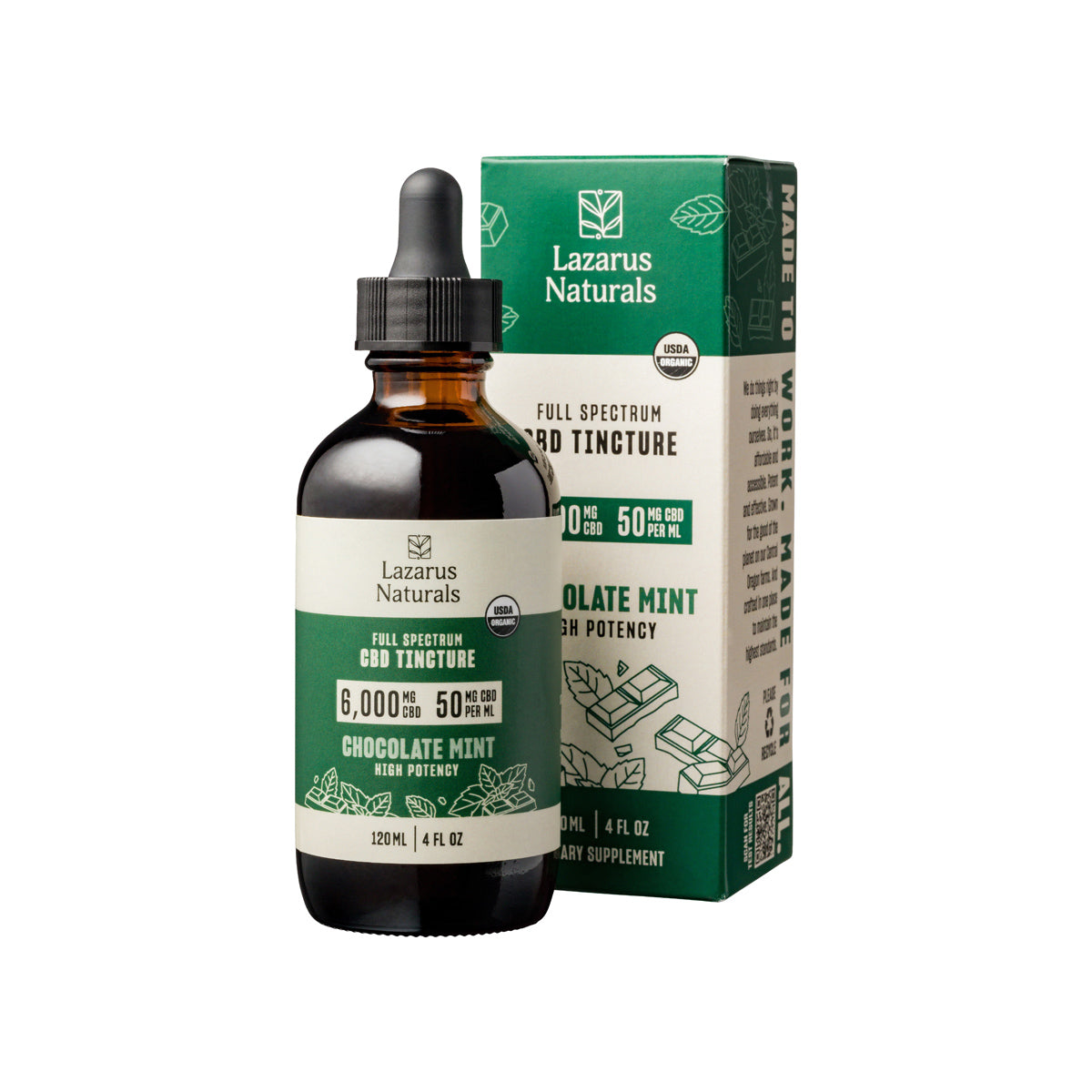 Lazarus Naturals ORGANIC CBD TINCTURE, 50MG/ML