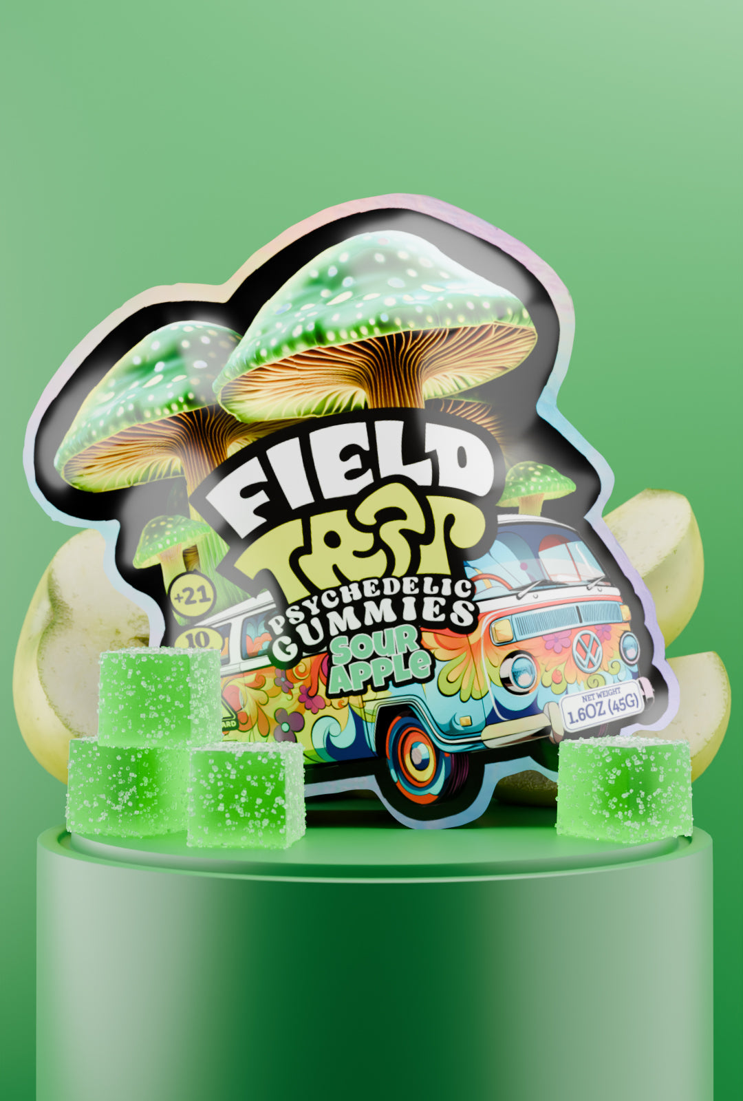 Sour Apple – Psychedelic Magic Mushroom Gummies