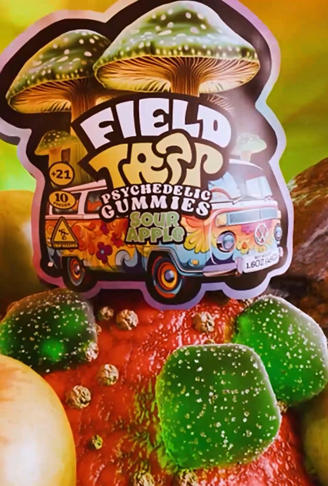 Sour Apple – Psychedelic Magic Mushroom Gummies