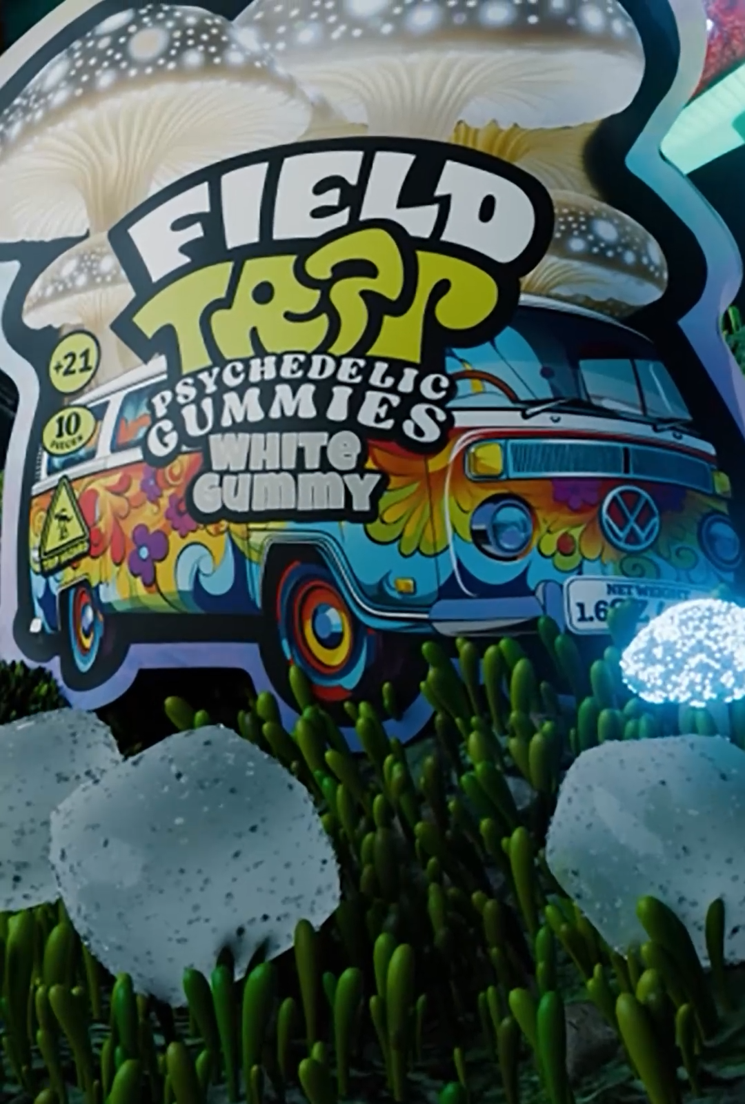 White Gummy – Psychedelic Magic Mushroom Gummies