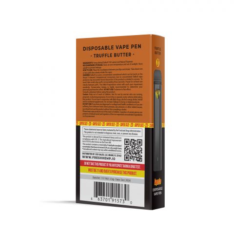 Truffle Butter Vape Pen - Delta 8 Disposable 1800MG Fresh Best Price
