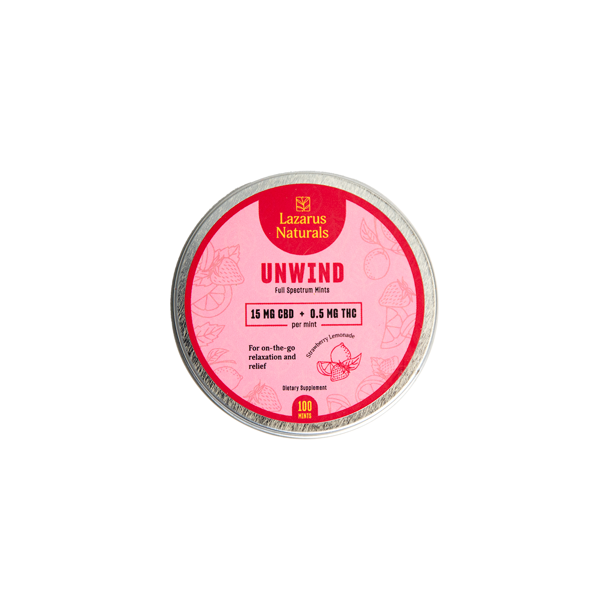 Lazarus Naturals CBD MINTS, UNWIND