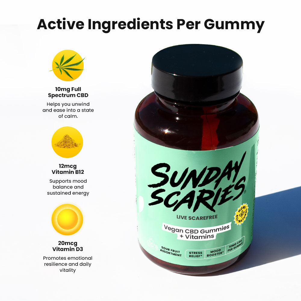 Sunday Scaries Vegan CBD Gummies