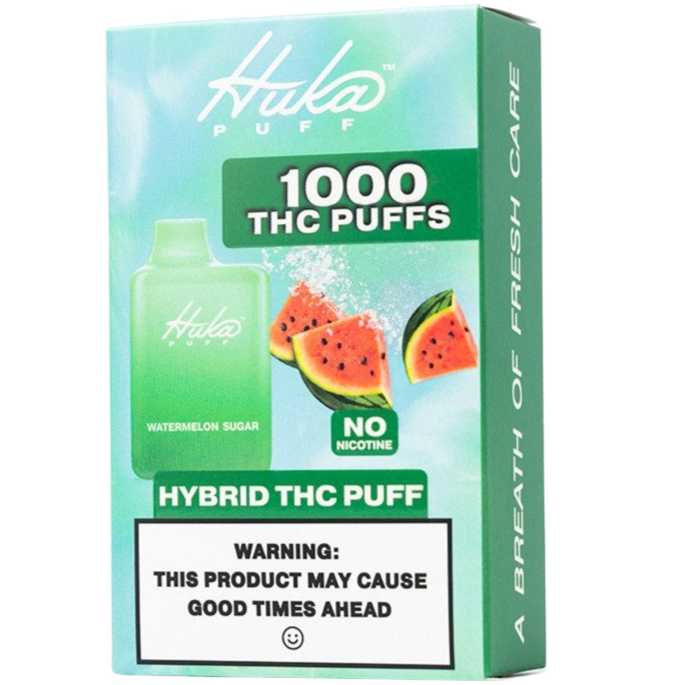Huka Puff | Watermelon Sugar CBD Disposable Vape | with Microdose THC – 5000 Puffs