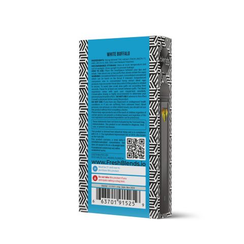 White Buffalo Vape Pen - THCH, D11 - Disposable - Blends - 1800MG Best Price