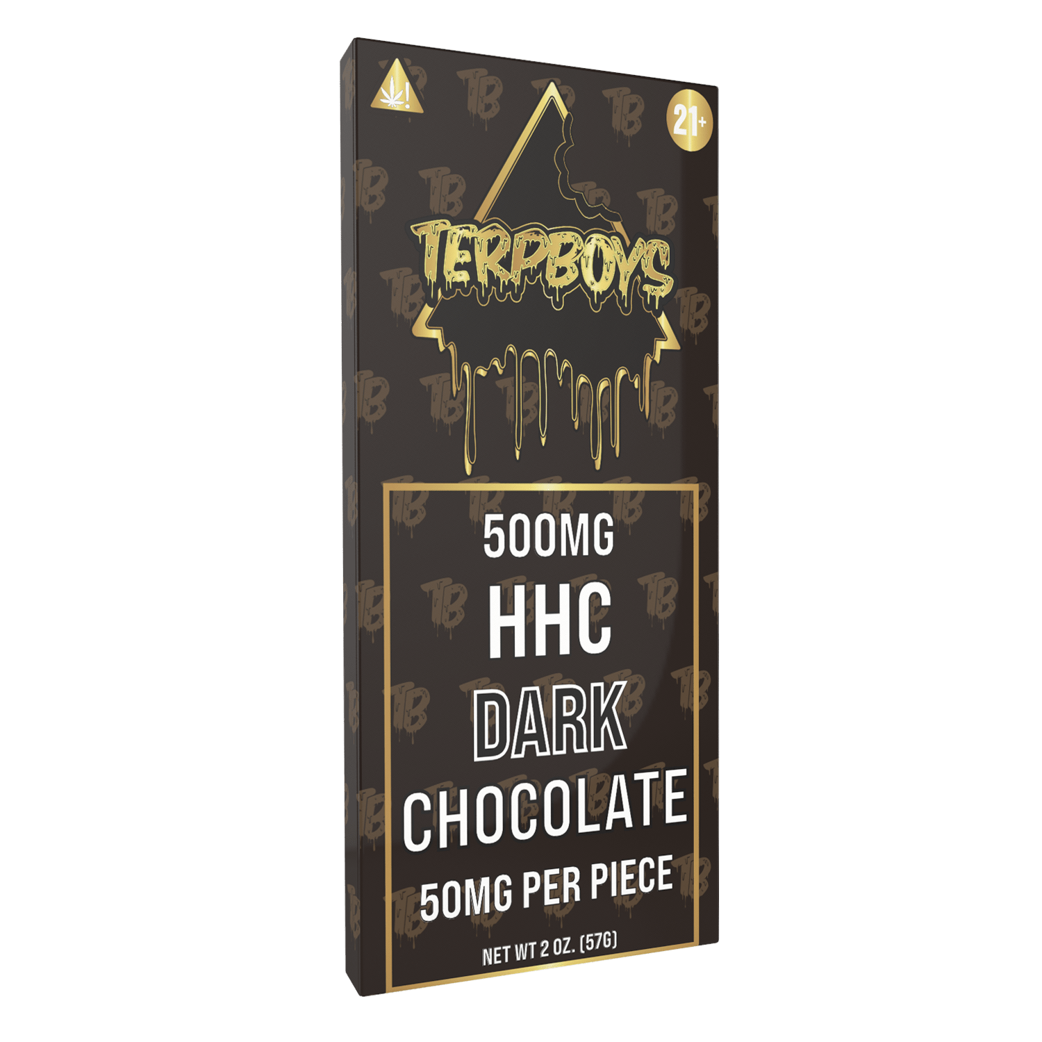 TerpBoys HHC Dark Chocolate Bars (10ct) 500mg Best Price