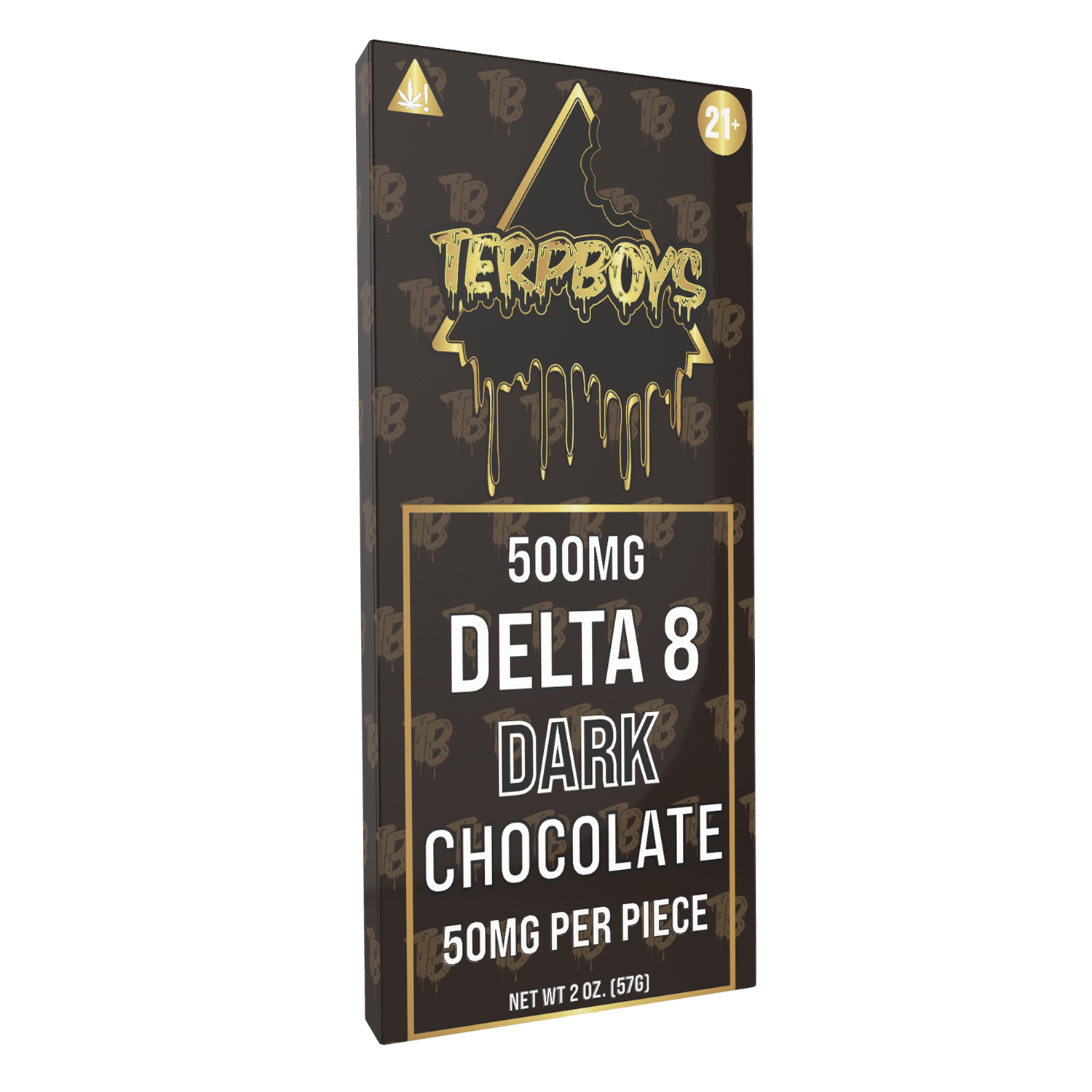 TerpBoys Delta-8 Dark Chocolate Bars (10ct) 500mg Best Price