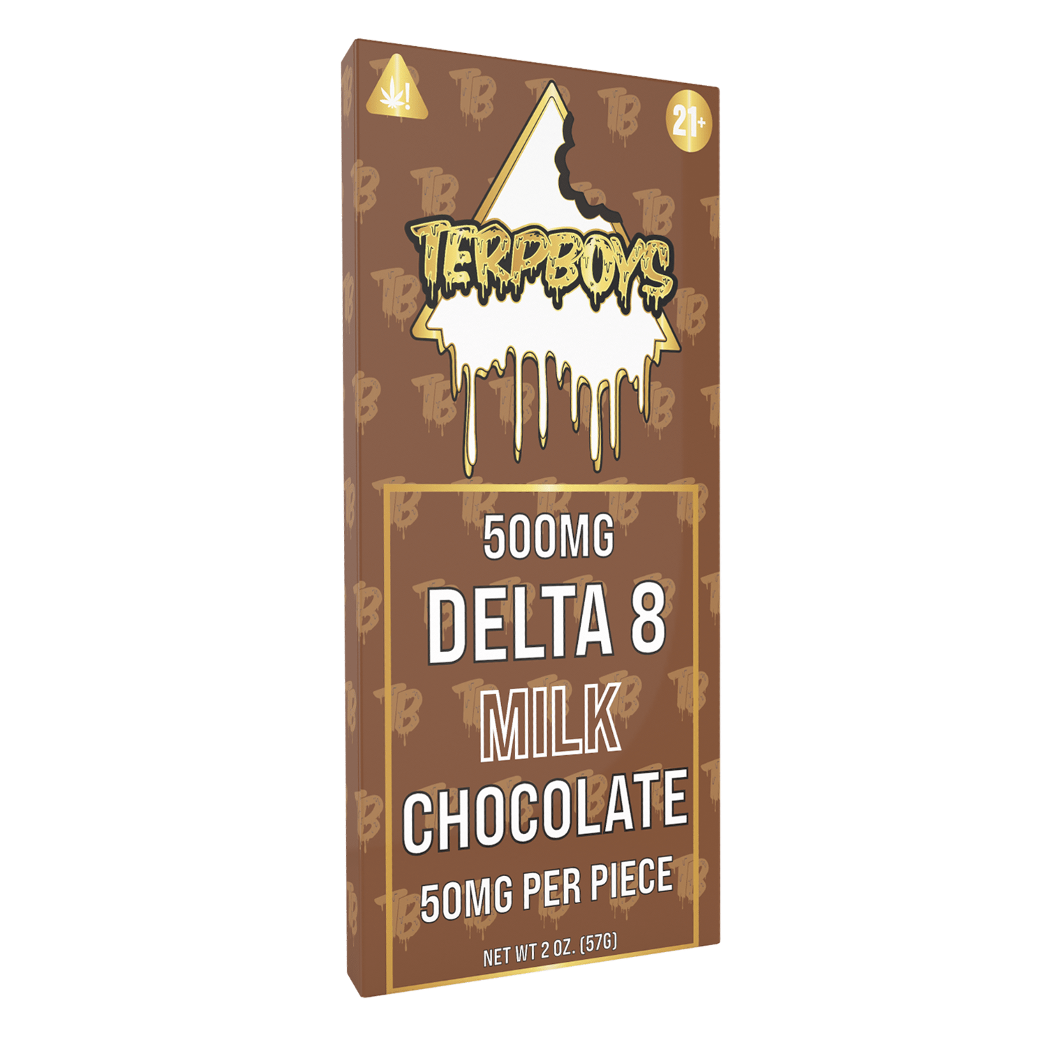 TerpBoys Delta-8 Milk Chocolate Bars (10ct) 500mg Best Price