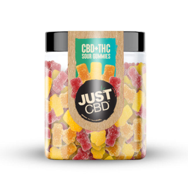 JustCBD - CBD + THC Sour Gummies Best Price