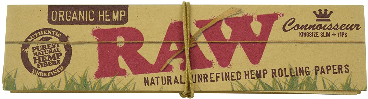 RAW Organic King Size Slim Rolling Papers with Tips Best Price