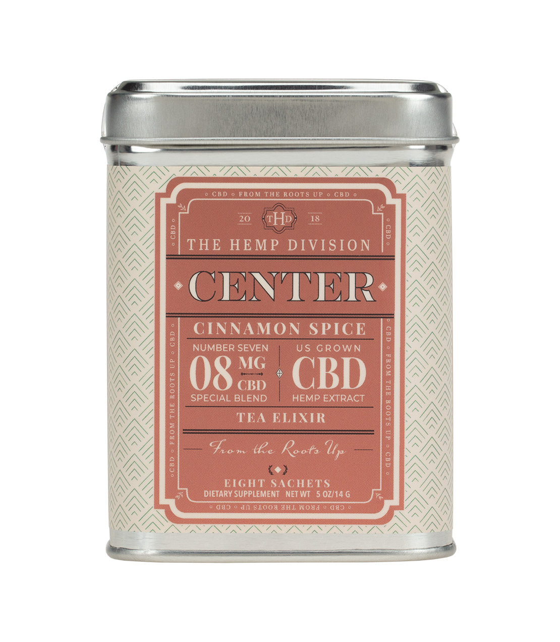 The Hemp Division Center 8 CT Sachets - Cinnamon Spice - 8 MG CBD Best Price