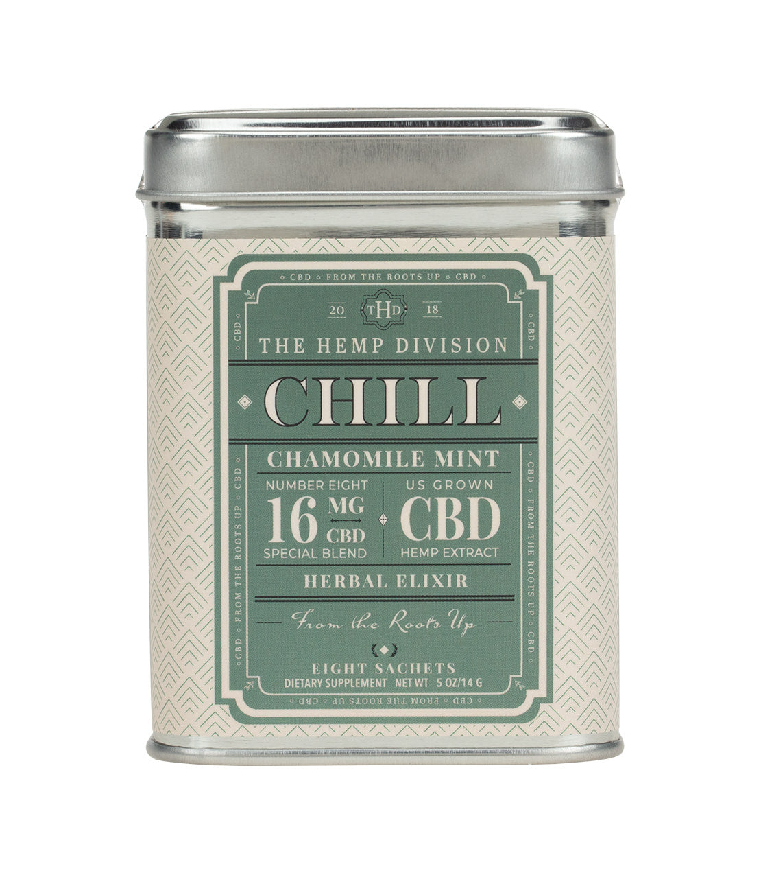 The Hemp Division Chill 8 CT Sachets - Chamomile Mint - 16 MG CBD Best Price