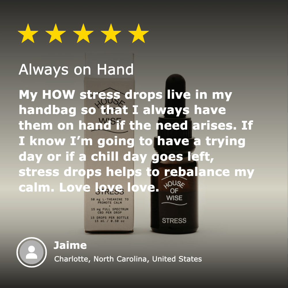 House of Wise CBD Stress Oil (450mg) Best Price