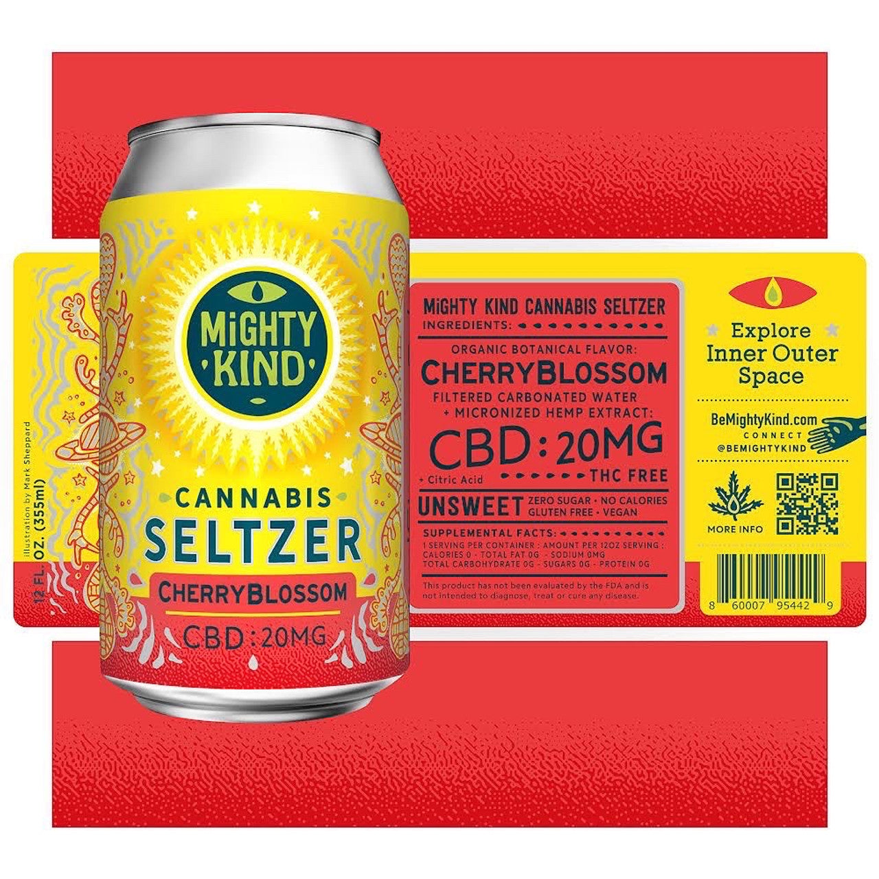 Mighty Kind Cherry Blossom CBD Beverage Drinks Best Price