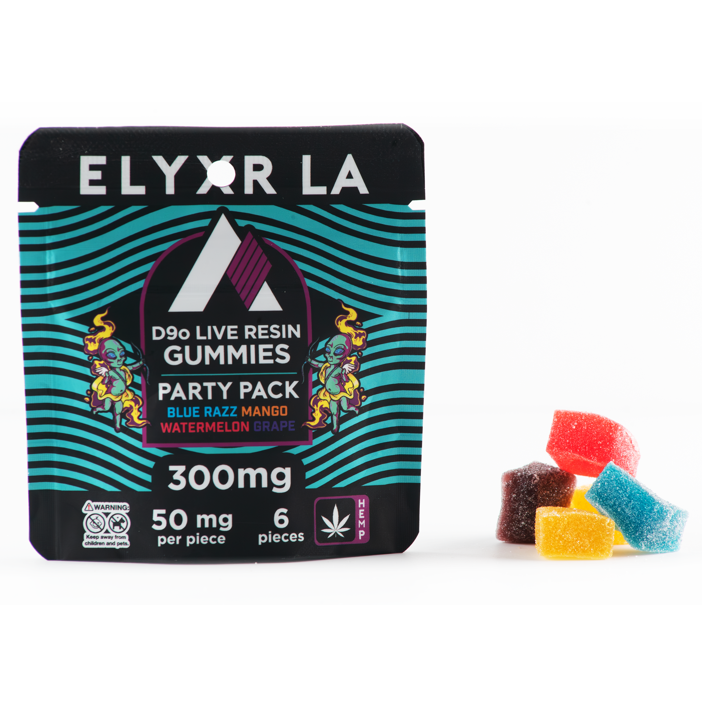 Elyxr D9o Live Resin Gummies (300mg) 6 Pack Best Price