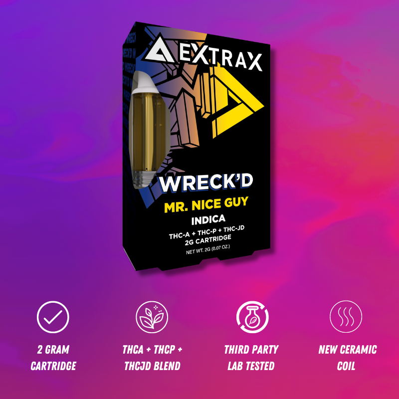 Delta Extrax Mr. Nice Guy | Cartridge THCa | Wreck’d Best Price