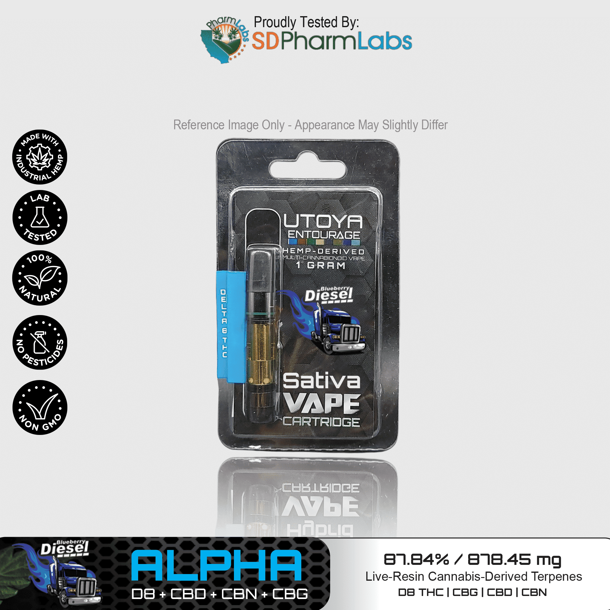 Utoya | Live Resin Delta 8 THC Vape Cartridge - 1g Best Price