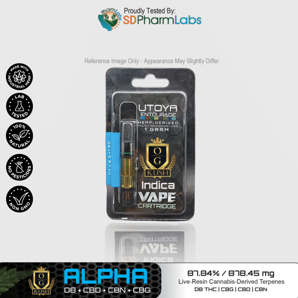 Utoya | Live Resin Delta 8 THC Vape Cartridge - 1g Best Price