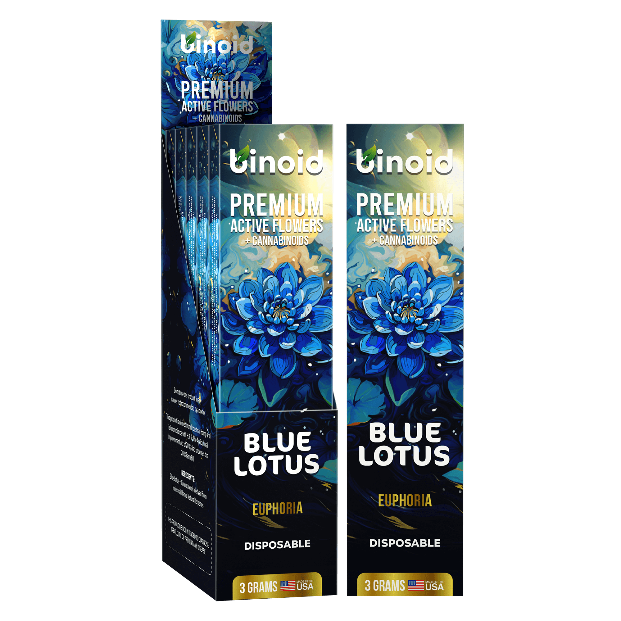 Binoid Blue Lotus Disposable Vape – 3 Gram Best Price