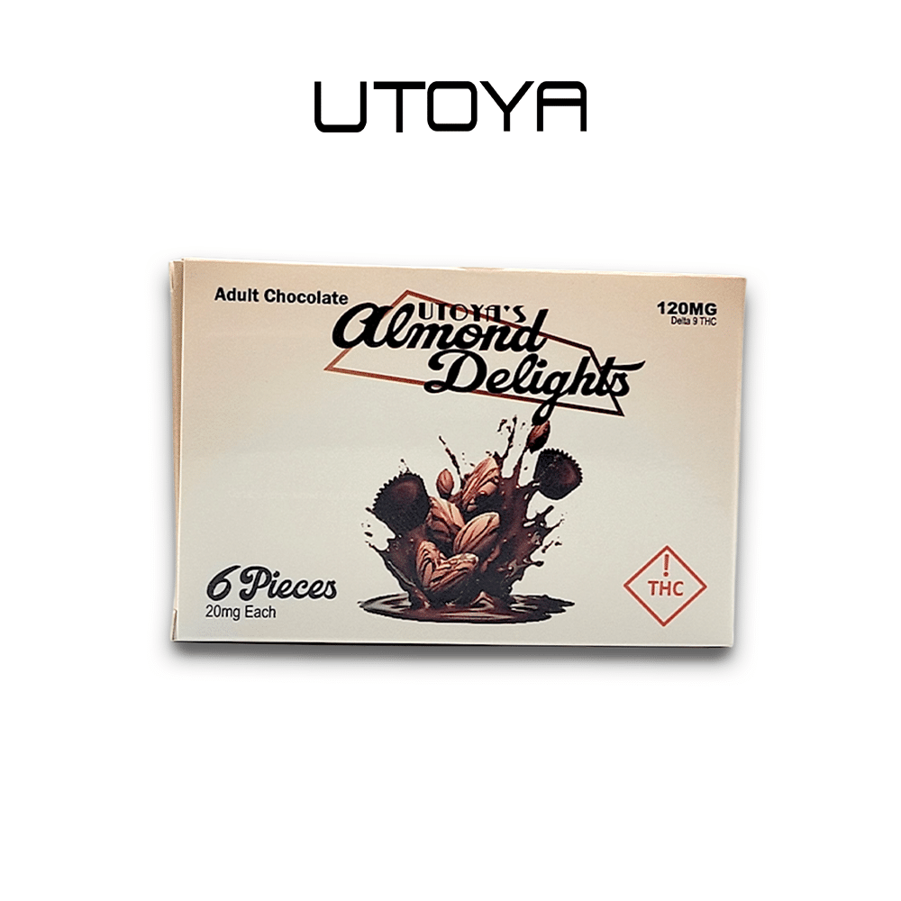 Utoya | Almond Delight Delta 9 THC Dark Chocolate - 120mg Best Price