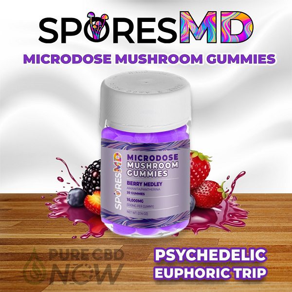 Amanita Microdose Gummies 10,000mg – Berry Medley Best Price