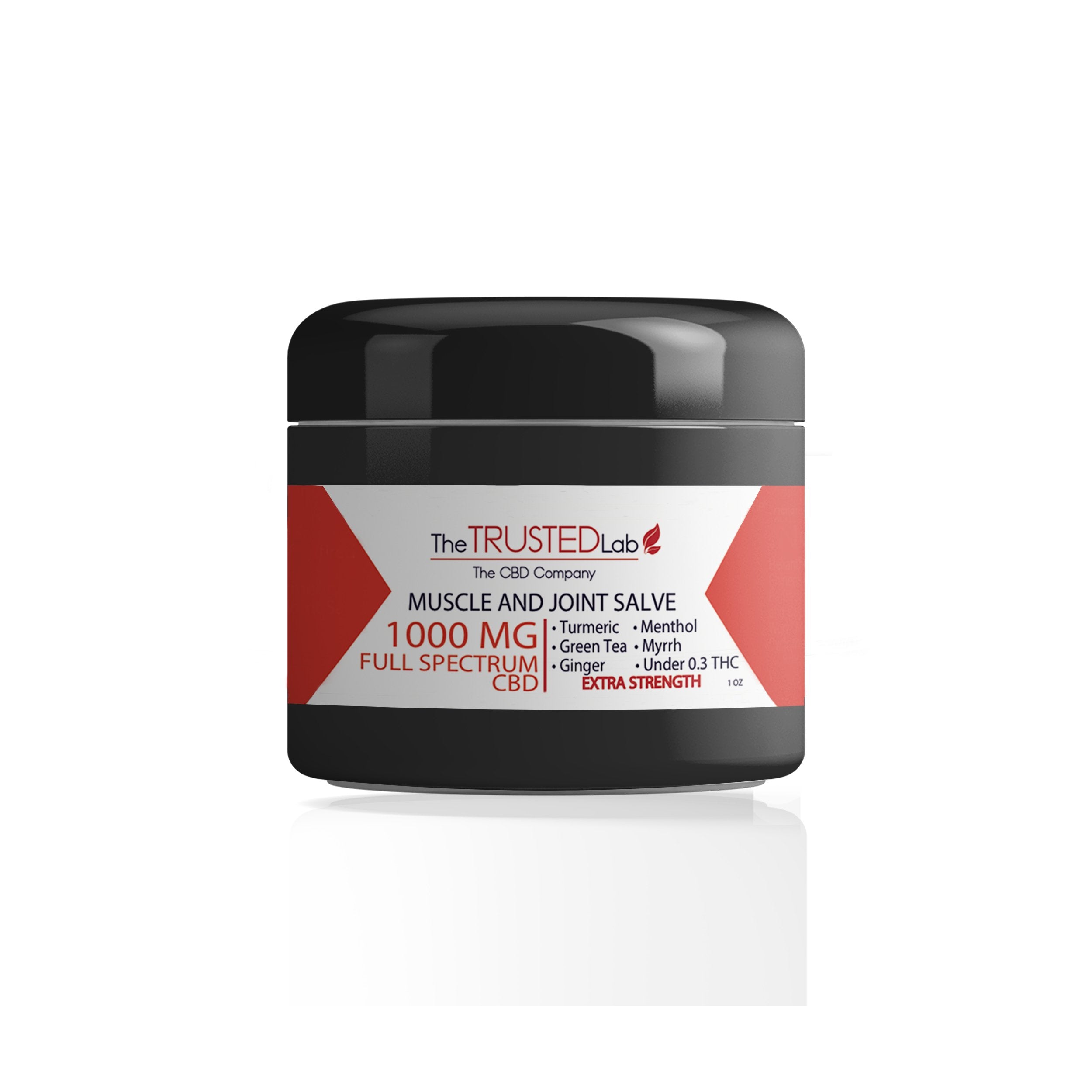 The Trusted Lab Muscle and Joint Salve Maximum Strength 1,000 mg Full Spectrum CBD Best Price