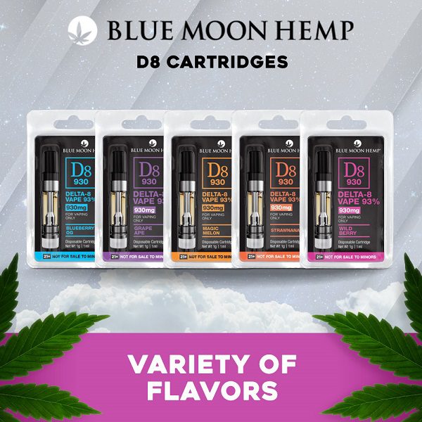 Blue Moon Hemp Delta 8 Vape Cartridge 930mg Best Price