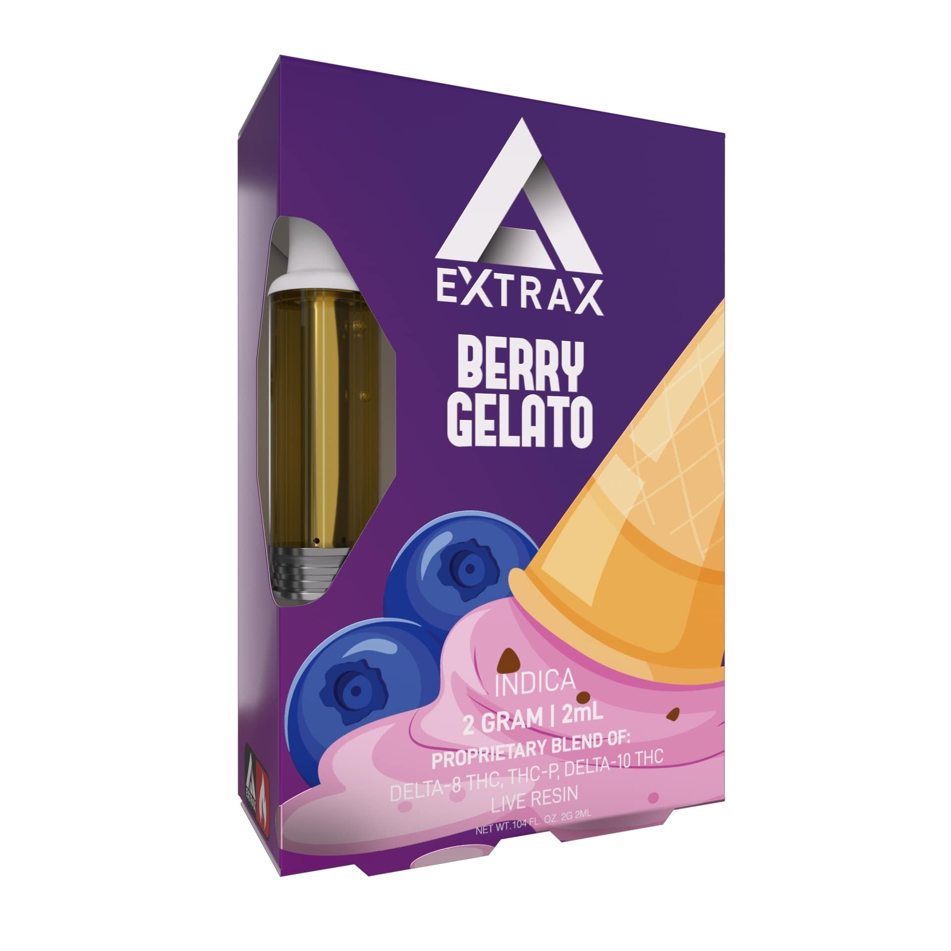 Delta Extrax Berry Gelato Disposable Live Resin Carts Best Price