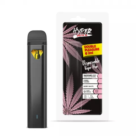 Berry White Strain THC Vape - Delta 10 Disposable Hyper 1600mg Best Price