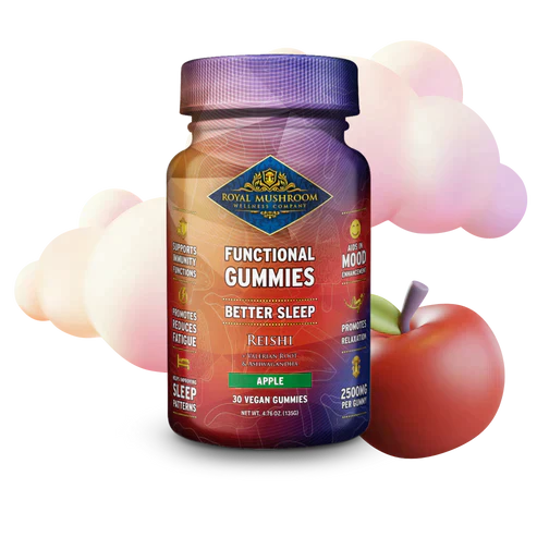 Royal Mushroom Better Sleep Reishi Gummies Apple Flavor Best Price