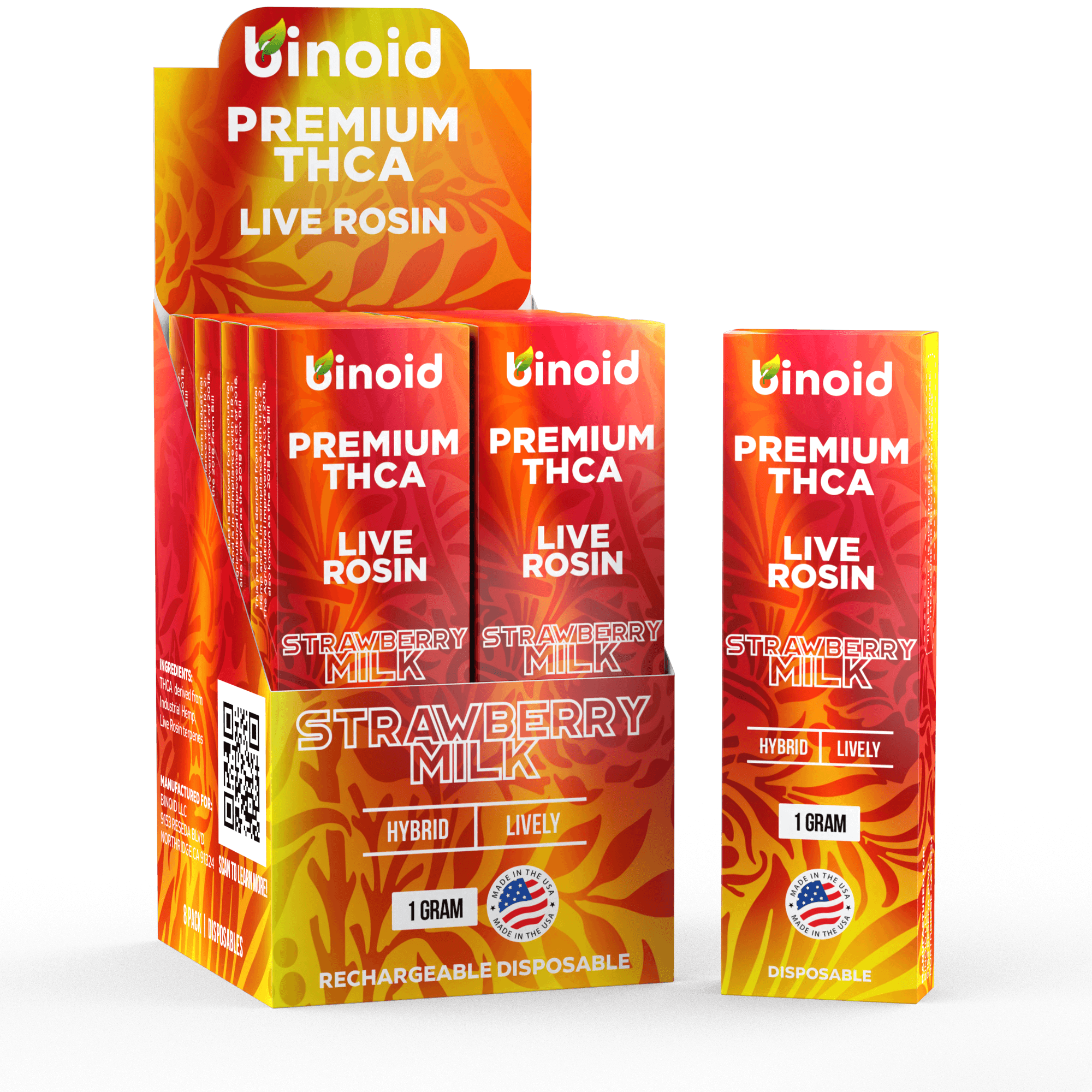 Binoid 1 Gram THCA Disposable Vapes – Live Rosin Best Price