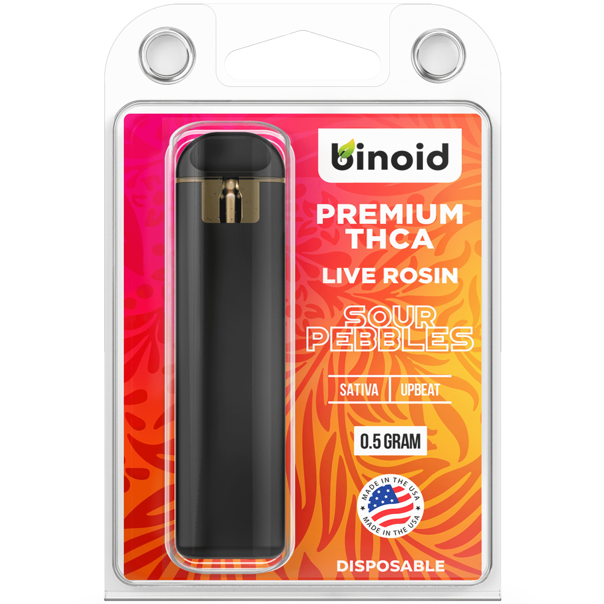 Binoid THCA Disposable Vape Sour Pebbles - Live Rosin Best Price