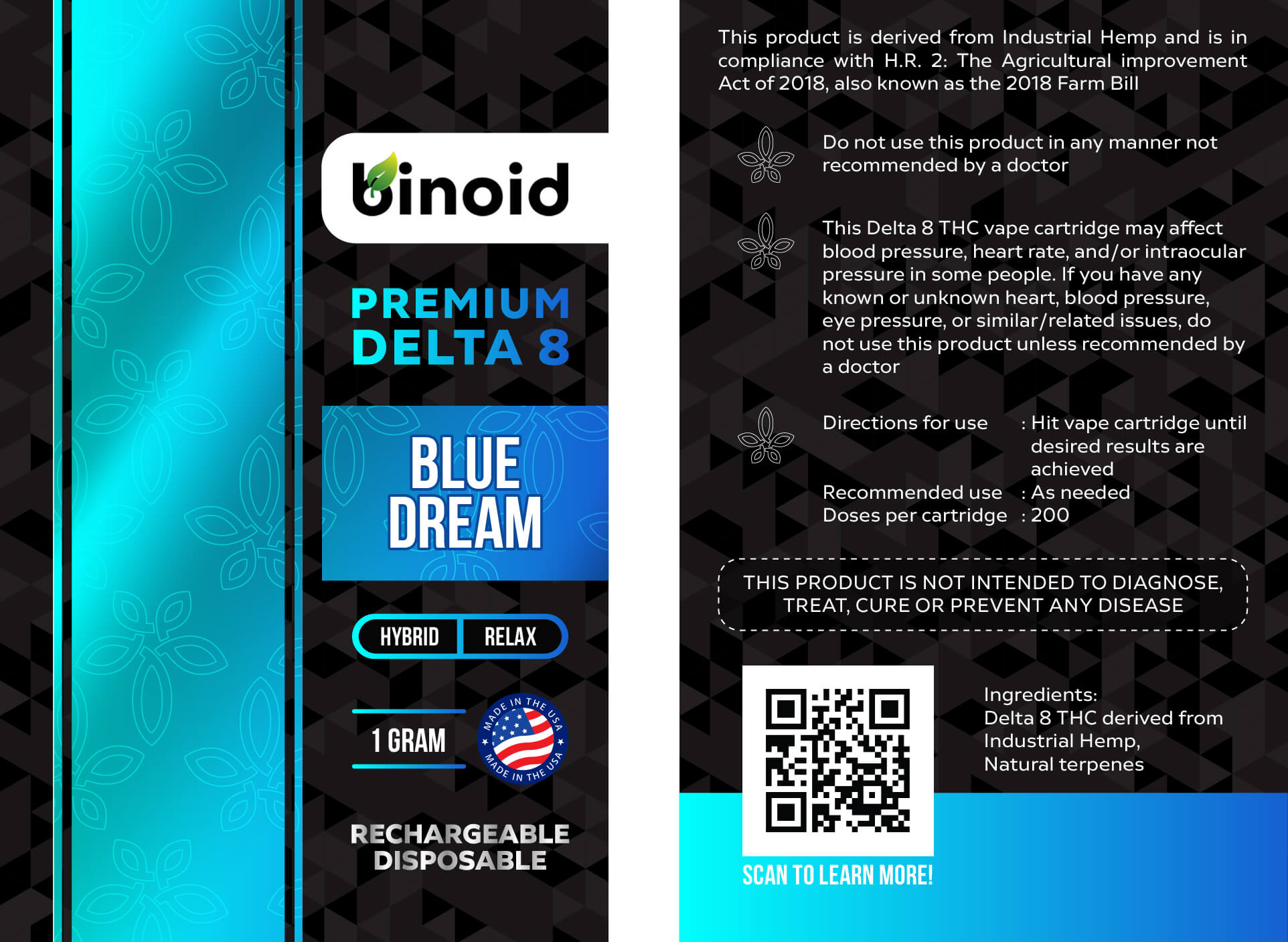 Binoid Delta 8 THC Rechargeable Disposable Vape Best Price