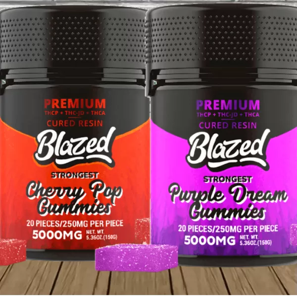 Blazed Premium Cured Resin THCa + THCP Gummies 5000mg Best Price