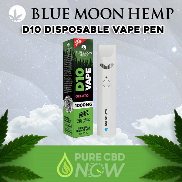 Blue Moon Hemp Delta 10 Disposable Vape Pen 1 Gram Best Price