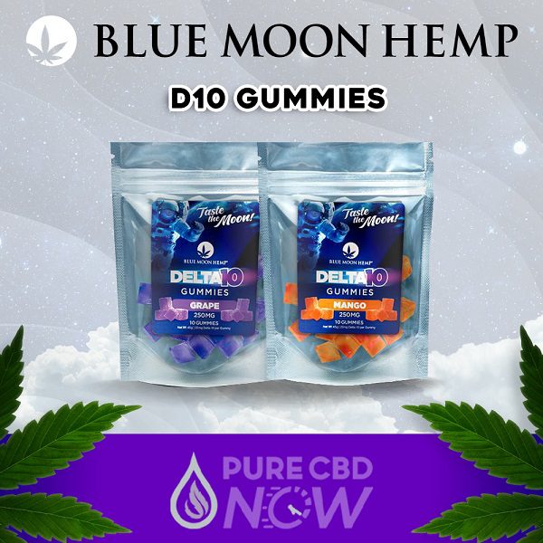 Blue Moon Hemp Delta 10 Gummies 250mg/10ct Best Price