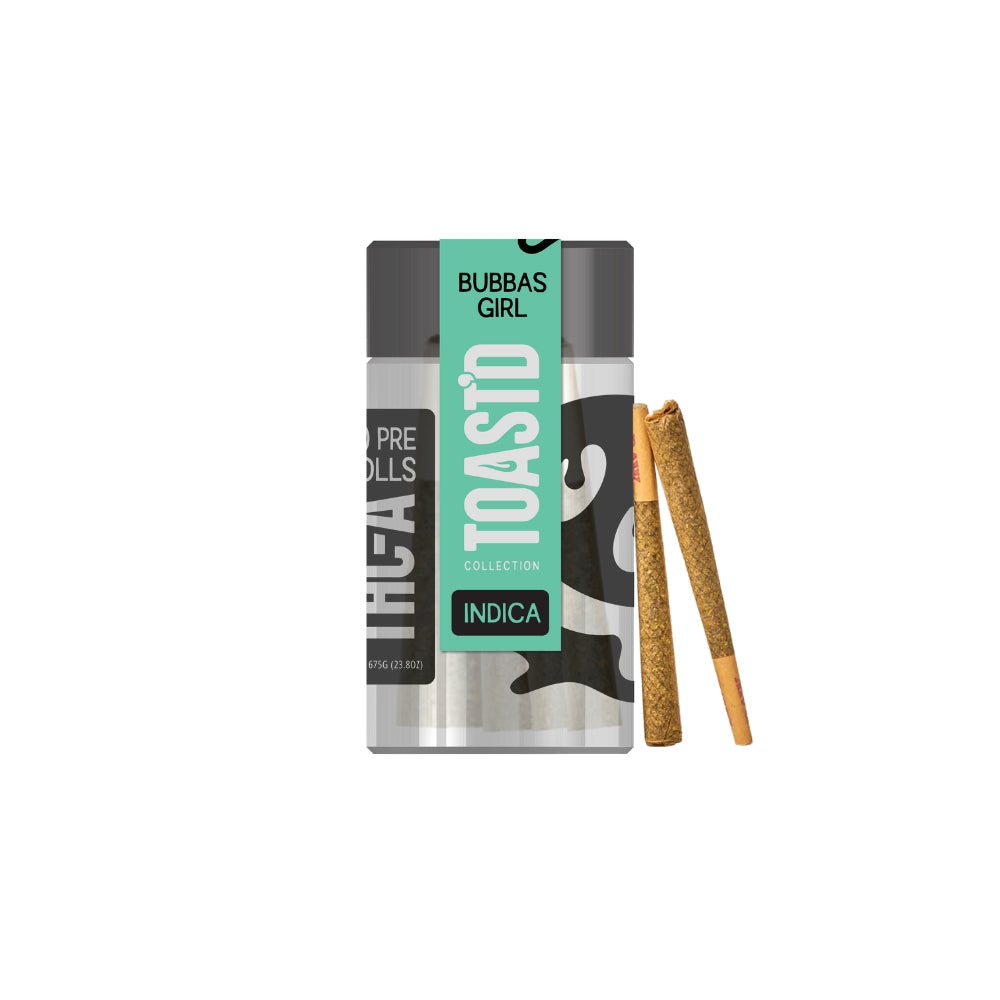 Half Bak'd Bubba's Girl - TOAST'D THC-A Pre-Rolls - Indica Best Price