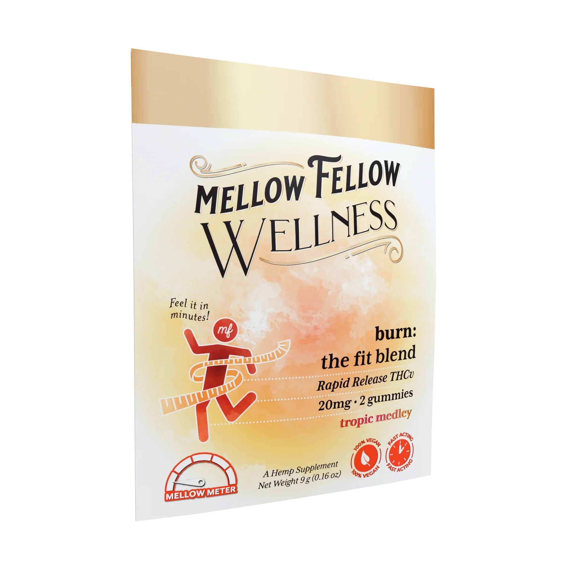 Mellow Fellow Wellness Gummies - Burn Blend - Tropic Medley - 20mg Best Price