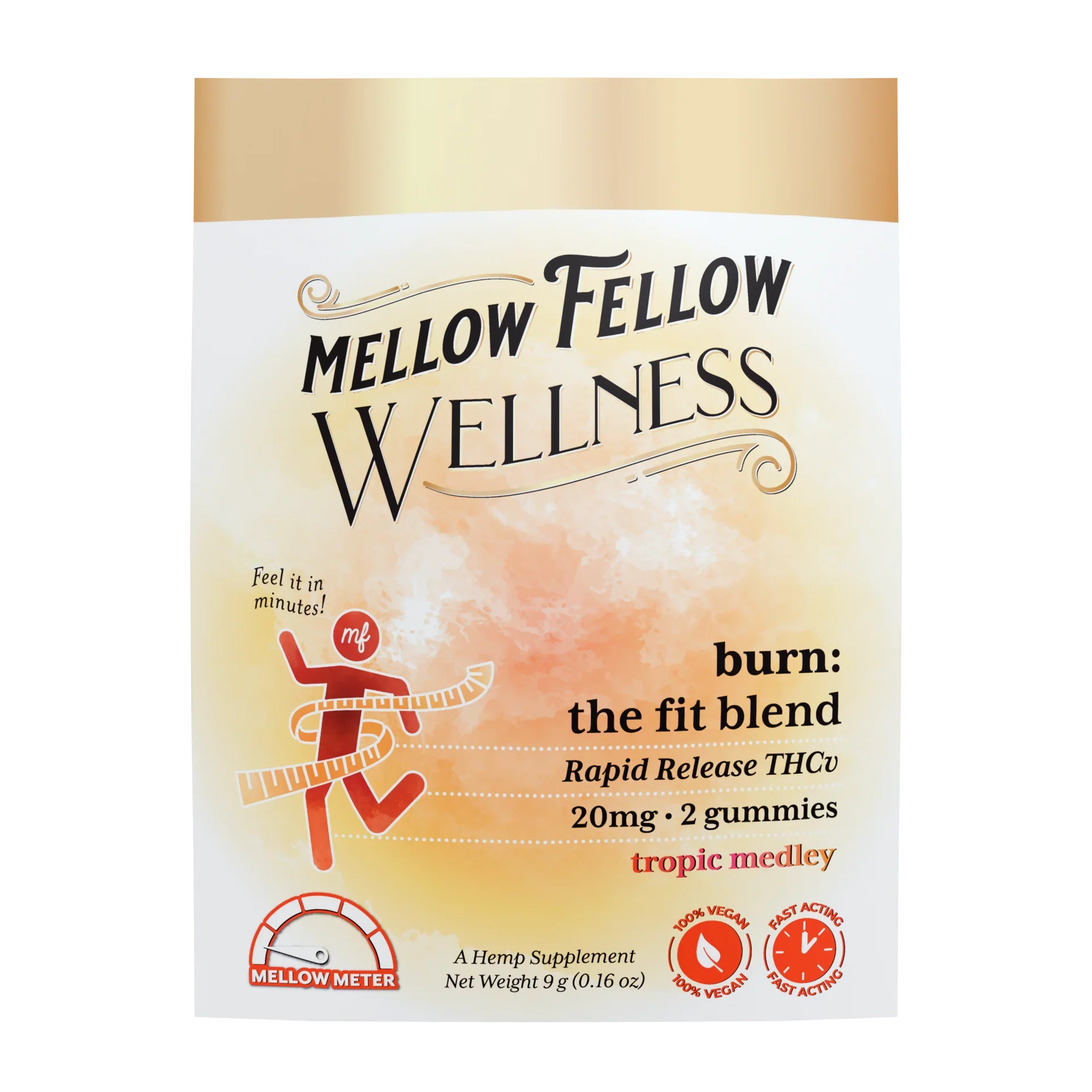 Mellow Fellow Wellness Gummies - Burn Blend - Tropic Medley - 20mg Best Price