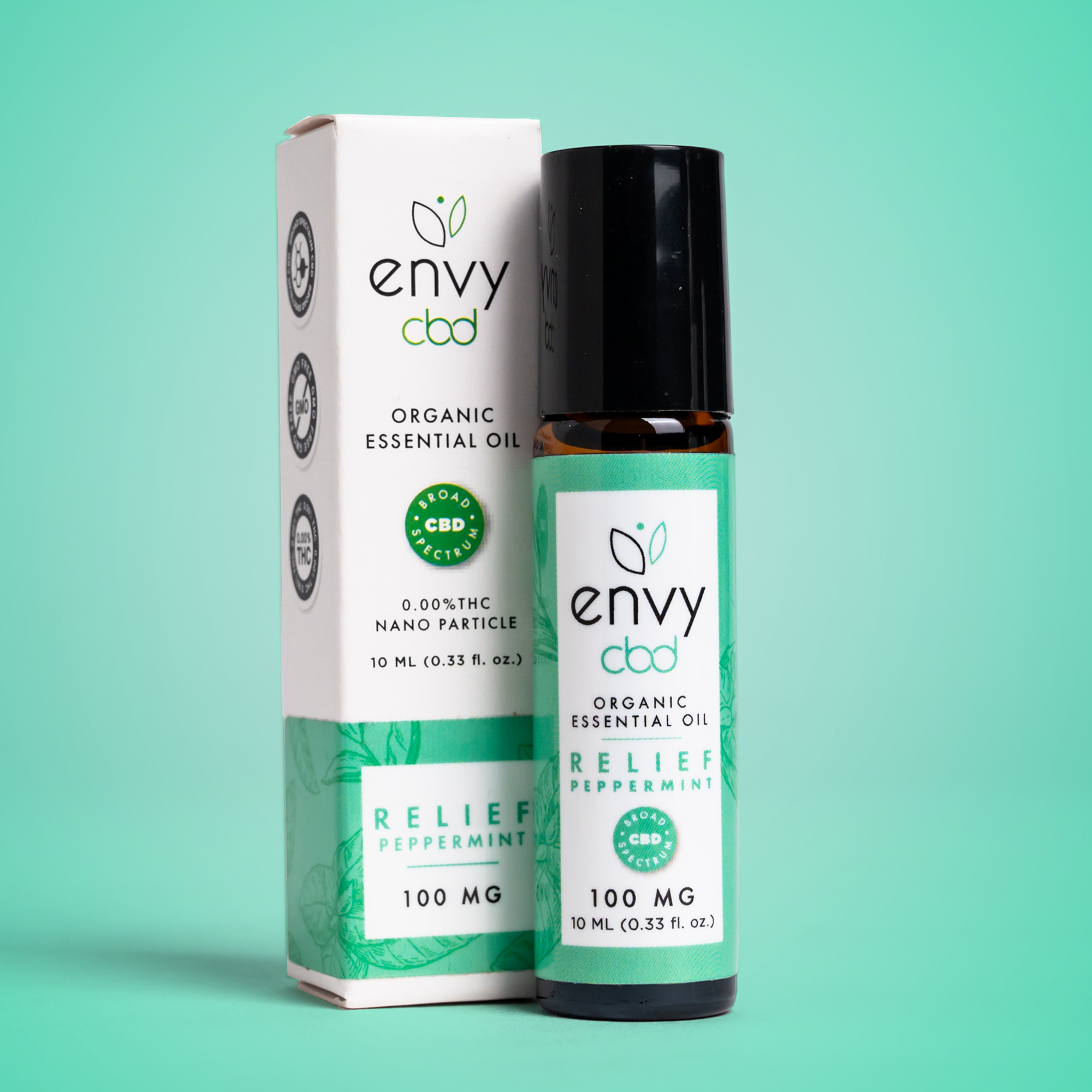 Envy CBD – Essential Oil Roll-On 100MG Broad Spectrum CBD Topical Best Price